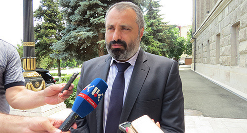  Руководитель пресс-службы аппарата президента Нагорного Карабаха Давид Бабаян. 13 июня 2017год  Фото Алвард Григорян для "Кавказского узла"