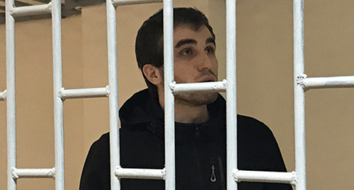 Жалауди Гериев в зале суда. Фото Патимат Махмудовой для "Кавказского узла".

