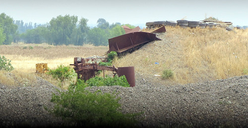 Азербайджанские позиции на линии соприкосновения в Нагорном Карабахе. Фото Алвард Григорян для "Кавказского узла"
