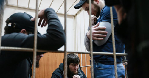 Обвиняемые в совершении убийства Бориса Немцова. Фото Anton Denisov (RFERL)