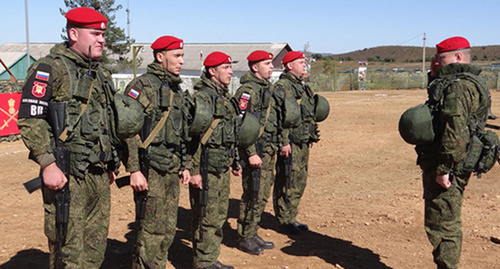 Военнослужащие  батальона военной полиции. Фото https://gov-news.ru/военные-полицейские-вво-отработали-к/