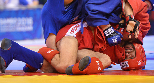 Самбо. Фото © Sputnik/ Максим Богодвид
 https://ru.armeniasputnik.am/sport/20170522/7397537/armyanskie-sambisty-vozvrashchayutsya-iz-minska-s-bogatoj-kollekciej-medalej.html
