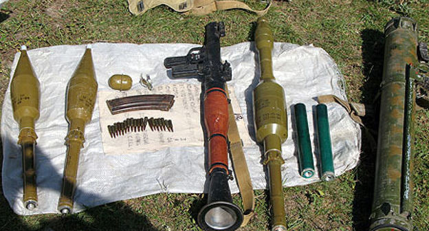 Тайник с оружием найден в Абхазии.  Фото Юга.ру https://www.yuga.ru/news/208051/