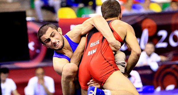 Поединок первенства Европы в Германии по вольной борьбе. Фото https://gov39.ru/news/101/84444/