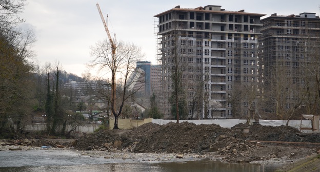 Стройка в Дагомысе. Фото Светланы Кравченко для "Кавказского узла"