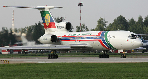 Борт компании "авиалинии Дагестана". Фото http://www.fly2fly.ru/news/sindrom_avialinii_dagestana/