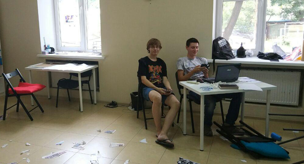 Штаб Навального в Краснодаре после нападения. Фото https://vk.com/teamnavalny_krd