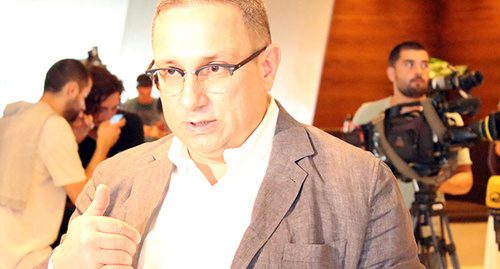 представитель оппозиционной партии "Единое национальное движение" Николоз Руруа. Фото Инны Кукуджановой для "Кавказского узла"