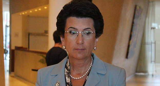 Лидер оппозиционной партии "Объединенное демократическое движение" Нино Бурджанадзе. Фото Инны Кукуджановой для "Кавказского узла"