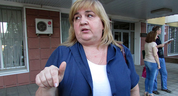 Юрист Елена Телешева, участница публичных слушаний. Фото Вячеслава Ященко для "Кавказского узла"
