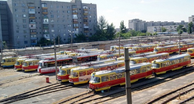 Парк скоростного трамвая в Волгограде. Фото: Gortransvolga.ru