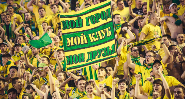 Фанаты футбольного клуба "Кубань". Фото:: Евгений Резник / Югополис