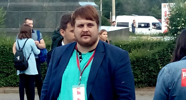 Алексей Волков, координатор штаба Навального. Фото Татьяны Филимоновой для "Кавказского узла"