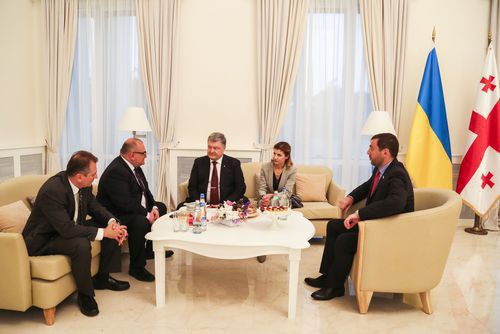 Визит Петра Порошенко в Грузию. Фото Инны Кукуджановой для "Кавказского узла".