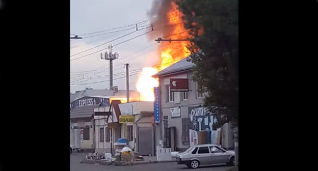 Взрыв на АЗС в Нальчике. 26 июля 2017 г. Фото: imurtazaev https://www.youtube.com/watch?v=1ROoOvMirX8