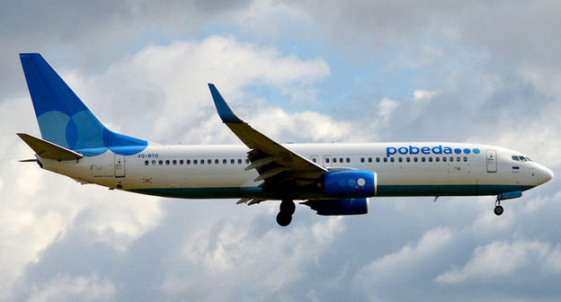 Самолет авиакомпании "Победа". Фото: Anna Zvereva https://ru.wikipedia.org/