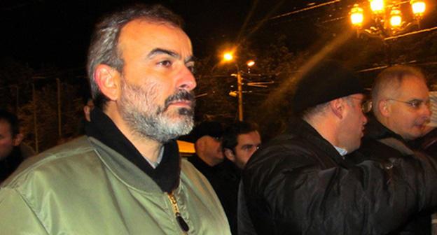 Глава совместного оппозиционного штаба Фронта общественного спасения «Новая Армения», лидер движения «100-летие без режима» Жирайр Сефилян. Фото Тиграна Петросяна