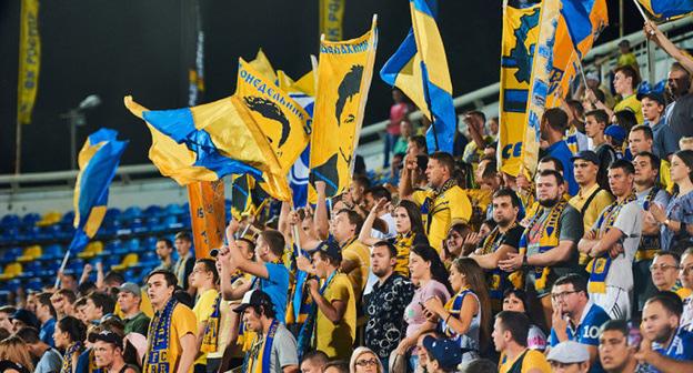 Фанаты футбольного клуба "Ростов". Фото http://www.fc-rostov.ru/press/news/11154