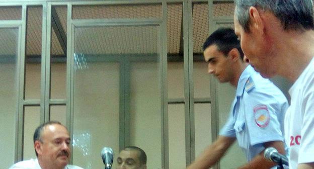 Заседание по делу Игоря Олейника, слева адвокат подсудимого. Фото Константина Волгина для "Кавказского узла"  
