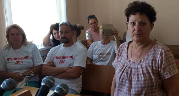 Ольга Ботракова в зале суда. Фото Светланы Кравченко для "Кавказского узла"