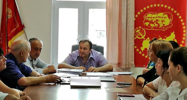 Совещание штаба "Коммунистов России". Владикавказ, 21 августа 2017 г. Фото Эммы Марзоевой для "Кавказского узла"