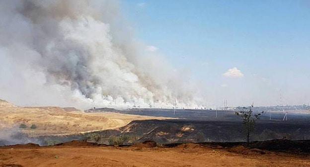 Степной пожар под Волгоградом. Фото https://novostivolgograda.ru/