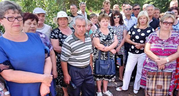 Акция протеста шахтеров в Гуково. Июль 2017 г. Фото Вячеслава Прудникова для "Кавказского узла"