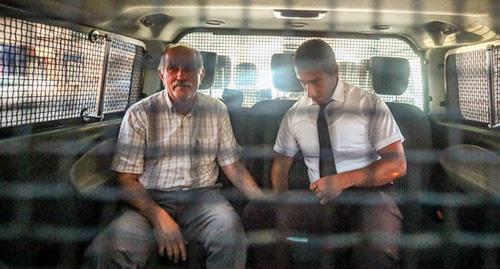 Мехман Алиев под арестом. 24.08.17 Фото Азиза Каримова для "Кавказского узла"