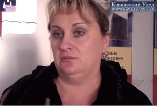 Наталья Калиновская. Скриншот с видео "Кавказского узла"