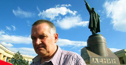 Секретарь отдела КПРФ Центрального района Волгограда Андрей Семененко. Волгоград, 8 сентября 2017 г. Фото Вячеслава Ященко для "Кавказского узла"