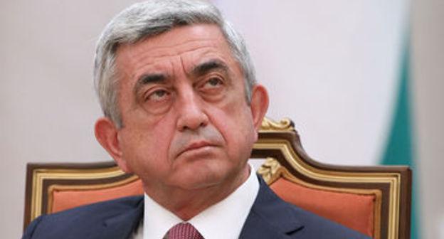 президент Армении Серж Саргсян. Фото http://vestikavkaza.ru/news/Sargsyan-vyletel-v-SSHA.html 