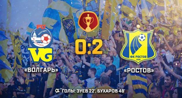 Счет игры "Ростов" "Волгарь" Фото http://www.fc-rostov.ru/
