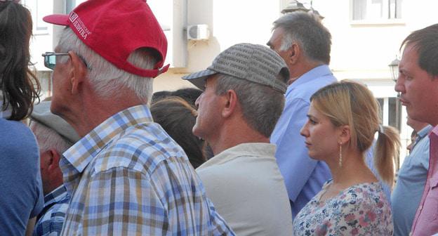 Зрители на День адыгов в Кабардино-Балкарии. 20 сентября 2017 г. Фото Людмилы Маратовой для "Кавказского узла"