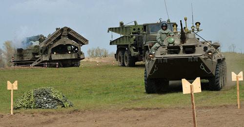 Военные учения Южного военного округа (ЮВО). Фото © Sputnik. Саид Царнаев
