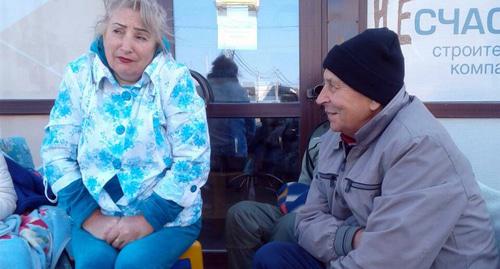 голодовка на стройке дольщиков из ЖК "Территория счастья". Фото Светланы Кравченко