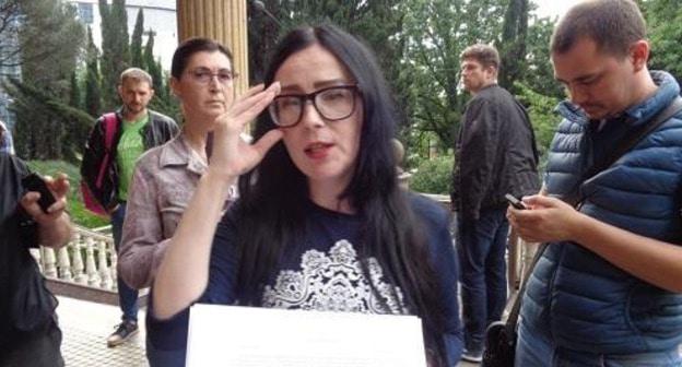 Анастасия Титова, лидер реготделения "Партии прогресса". Фото Светланы Кравченко для "Кавказского узла"