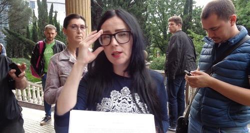 Анастасия Титова, лидер реготделения "Партии прогресса". Фото Светланы Кравченко для "Кавказского узла"