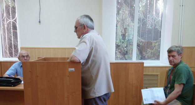 Валерий Дьяконов в зале суда. Фото Вячеслава Прудникова для "Кавказского узла"