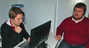 Алексей Волков в штабе Навального в Волгограде. Октябрь 2017 г. Фото Вячеслава Ященко для "Кавказского узла"