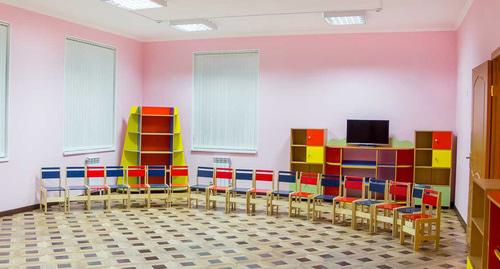 Комната детского сада. Фото http://baltik-yug.ru/nashi_raboty/detskij_sad_v_s_p_kamennomostskoe_zol_skogo_rajona_kbr/