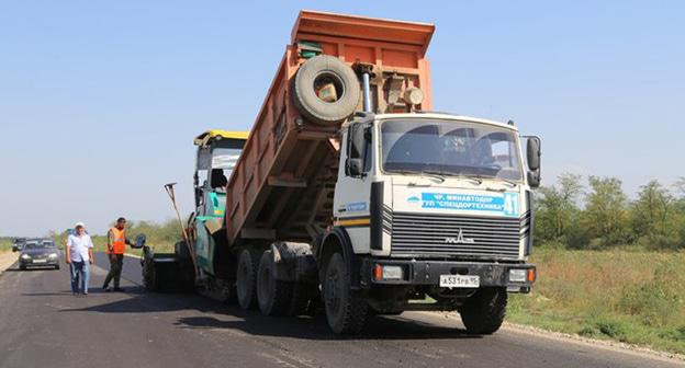 Реконструкция дороги Серноводск - Грозный. Фото http://minavtodorchr.ru/top-news/1685-rekonstruktsiya-avtodorogi-sernovodsk-groznyj