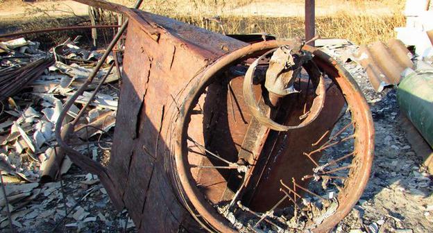 На месте сгоревшего подворья на хуторе Красное. 23 августа 2017 г. Фото Вячеслава Ященко для "Кавказского узла"