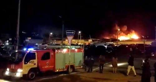Пожар на рынке в Ростове-на-Дону, 8 октября 2017 года. Фото: http://www.mchs.gov.ru