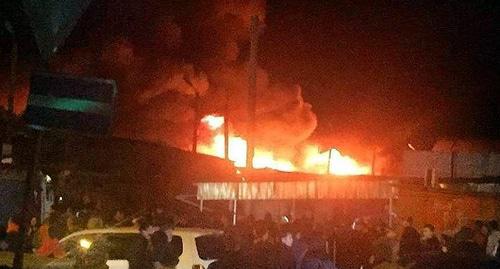 Пожар на рынке в Ростове-на-Дону. Фото из Instagram, instagram.com/nastya_chebochkina