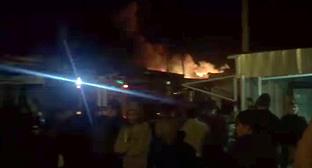 пожар на рынке в Ростове-на-Дону. Фото Стоп-кадр видео 
WhatsApp Video 2017 10 08 at 22 02 55