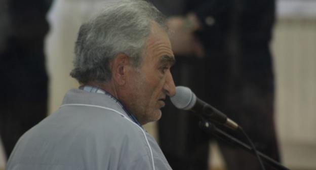 Свидетель Ашот Петросян дает показания на процессе Жирайра Сефиляна, фото: Тигран Петросян для "Кавказского узла".