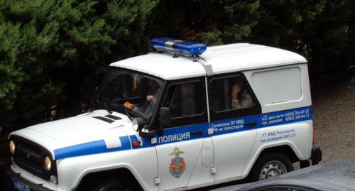 Автомобиль полиции в Краснодарском крае. Фото Светланы Кравченко для "Кавказского узла"
