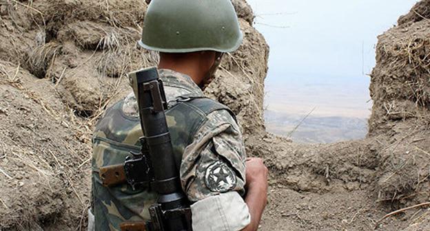 На линии соприкосновения в Нагорном Карабахе. Фото https://sputnik-georgia.ru