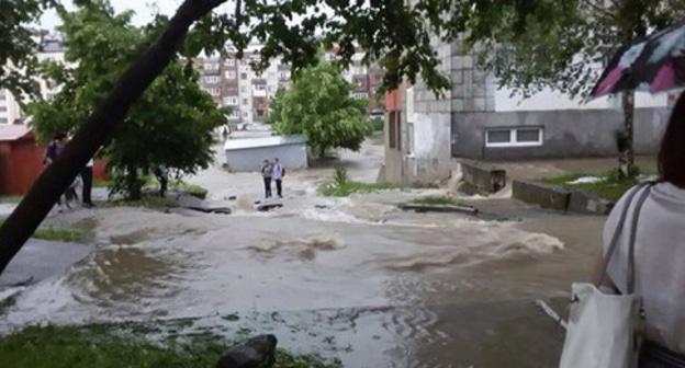 Последствия ливня в Нальчике. 26 мая 2016 г. http://stormnews.ru/