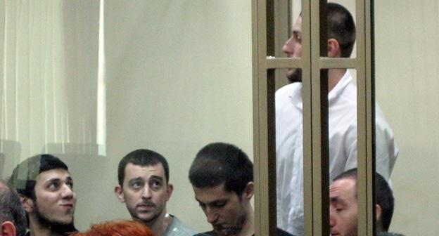 Подсудимые по делу "Орджоникидзевского джамаата"  Фото Константина Волгина для "Кавказского узла"